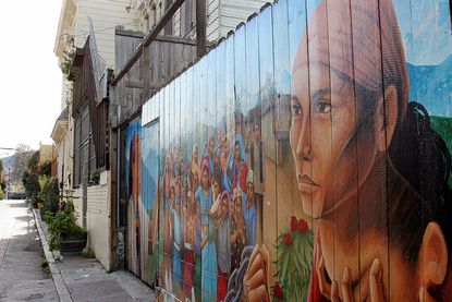 A mural in San Franciscos Mission District.