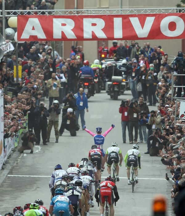 Gavazzi celebrates for the cameras