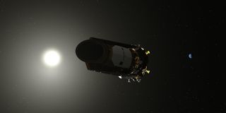 An artist's illustration of NASA's Kepler space telescope, which is out of fuel and will be decommissioned soon.