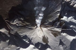Kizimen volcano on Russia's Kamchakta peninsula erupts on Jan. 11, 2013.