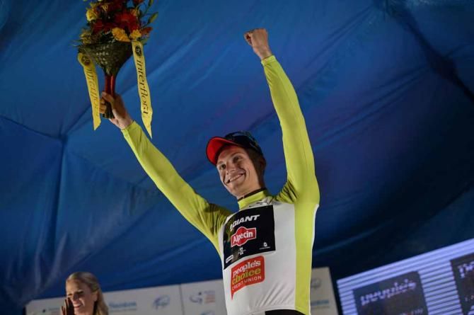 Marcel Kittel on the podium after his win in the People's Choice Classic