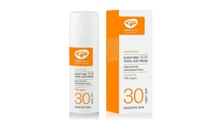 Green People Scent-Free Facial Suncream SPF30 natural skincare product