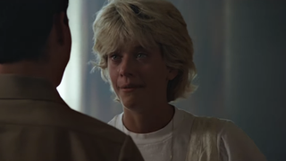 Meg Ryan crying in Top Gun