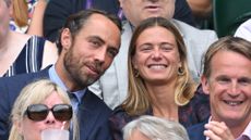 James Middleton and Alizée Thevenet at Wimbledon
