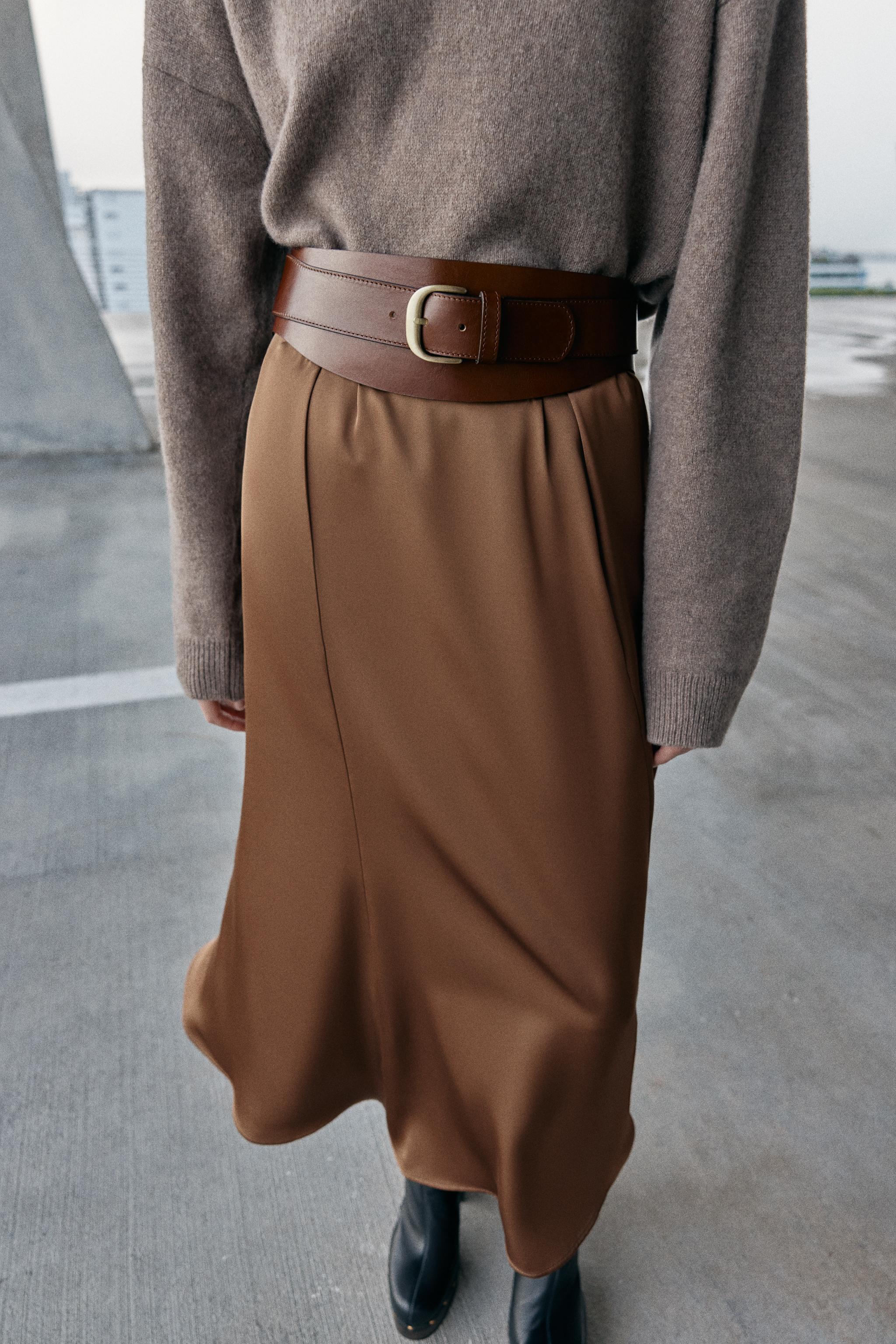 100% Leather Waist Belt With Buckle