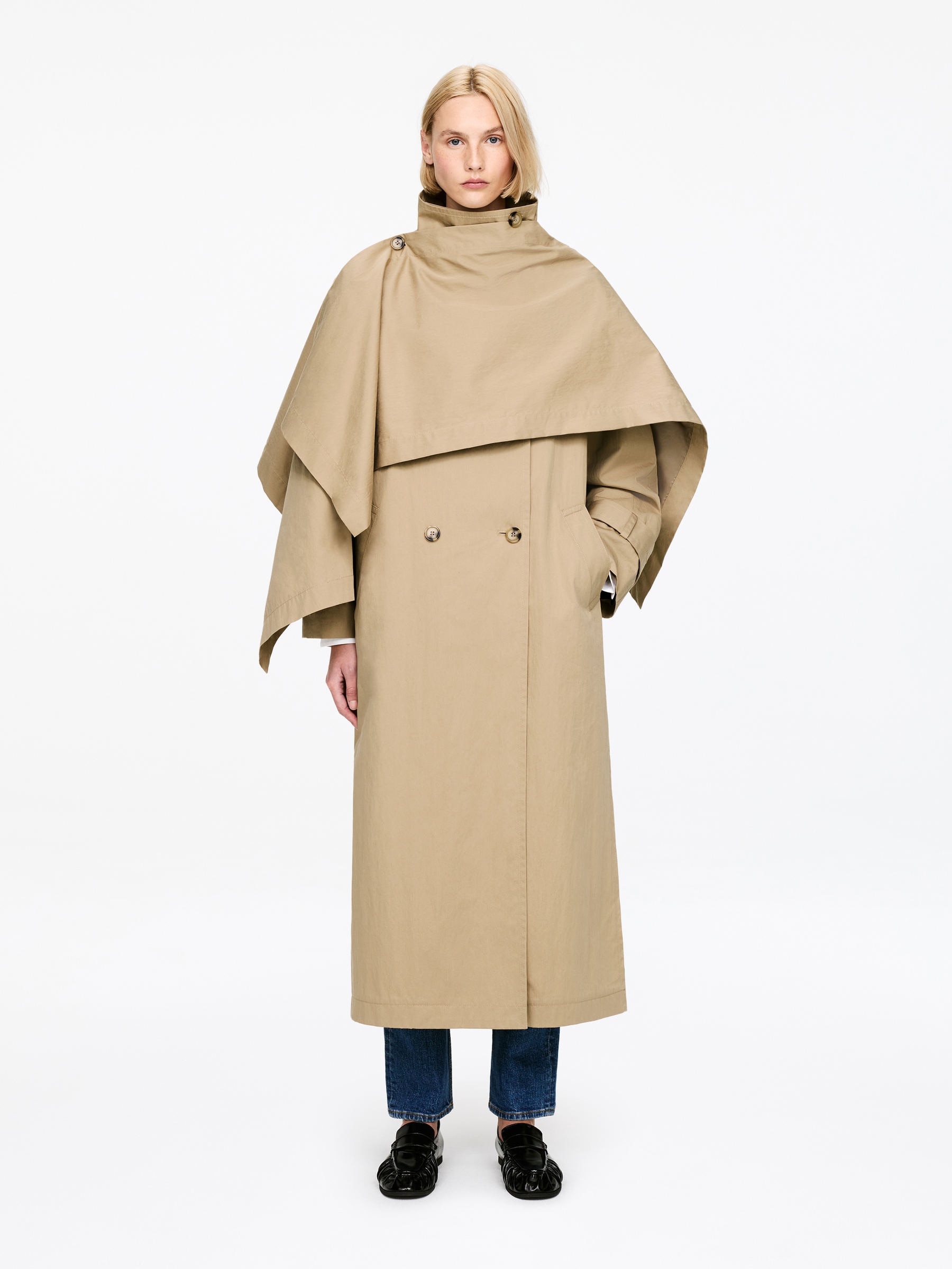 Scarf Trench Coat &amp;ndash; Beige &amp;ndash; Women &amp;ndash; Arket Gb