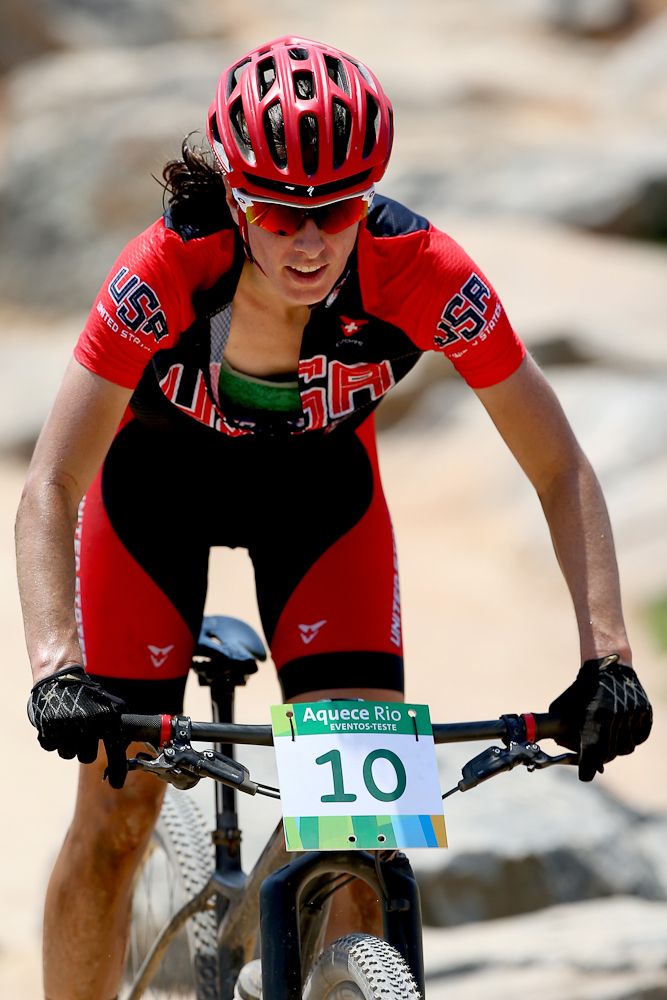 Lea Davison #10 of the United States