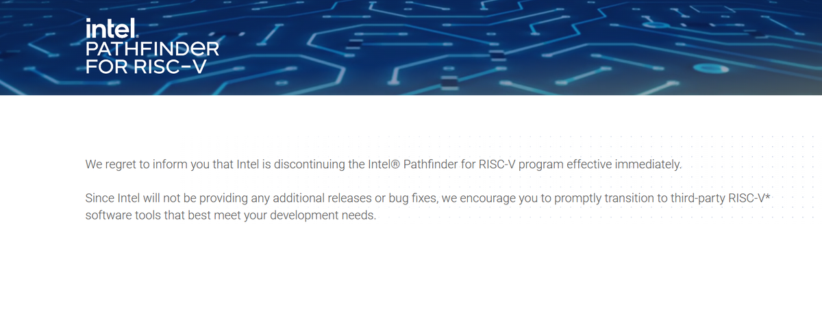 Intel Sunsets Network Switch Biz, Kills RISC-V Pathfinder Program ...