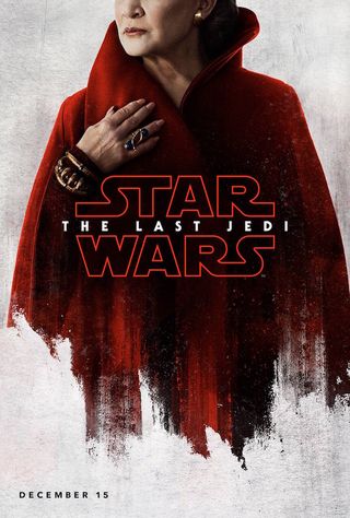 Leia in the Last Jedi Poster