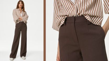 M&amp;S wide leg trousers