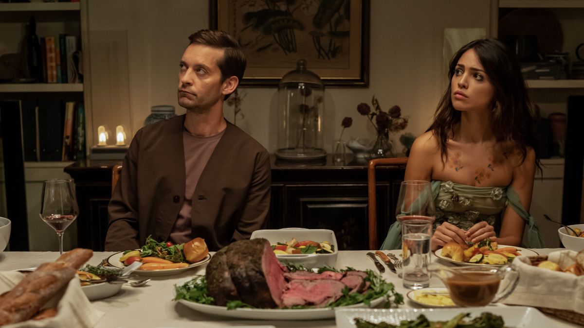 Tobey Maguire and Eiza Gonzalez in Extrapolations