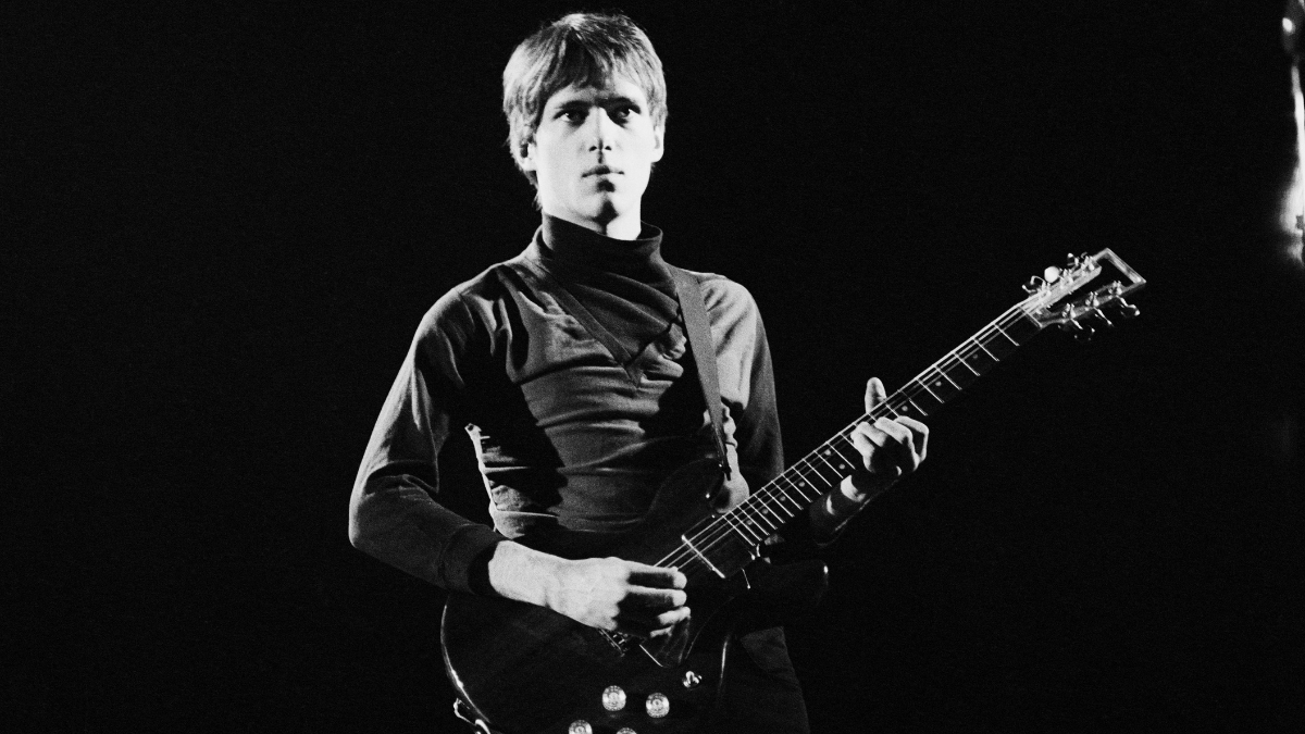 Guitarist Richard Lloyd performing with American rock group, Television, on one of their two nights at the Hammersmith Odeon, London, 28th-29th May1977.