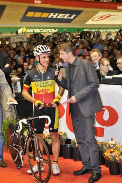 Philippe Gilbert is interviewed in Gent