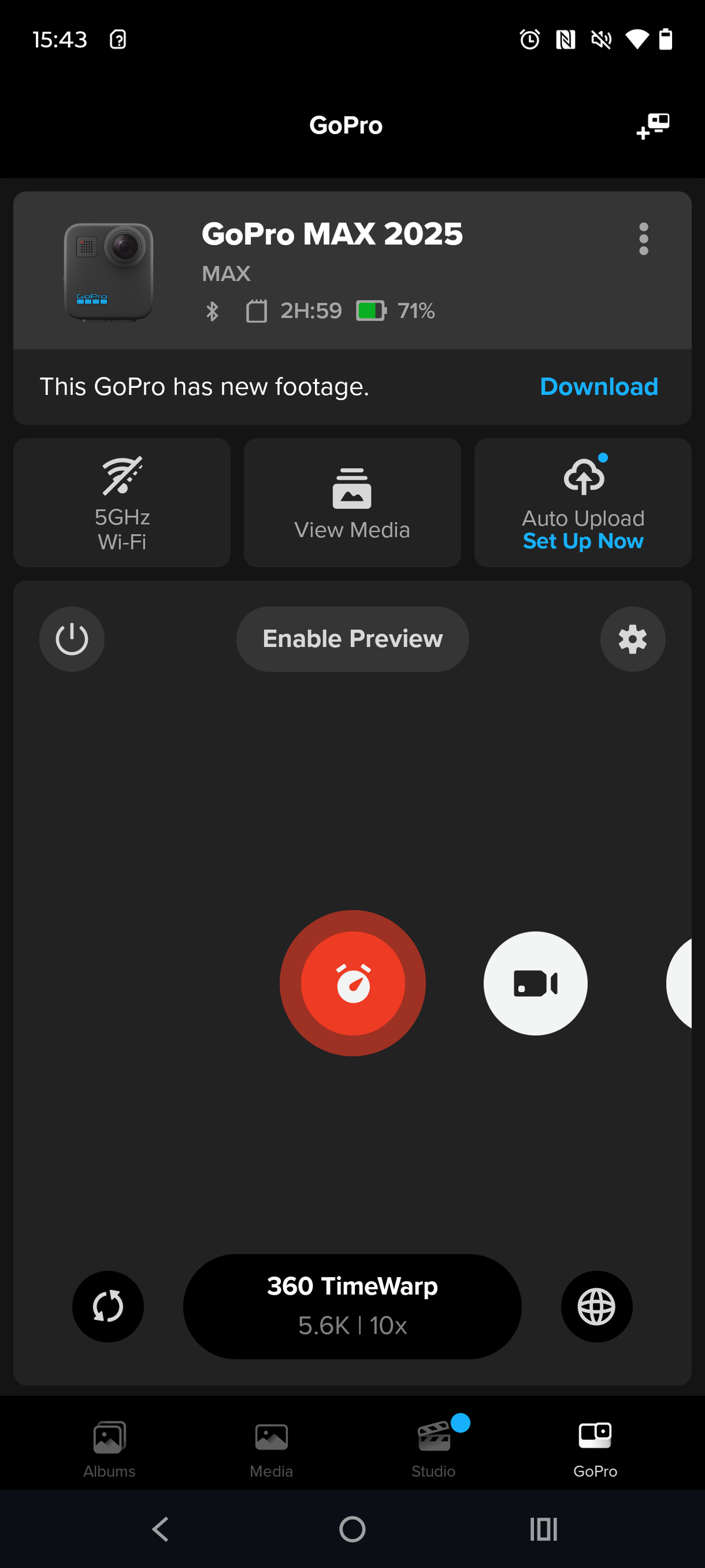 GoPro Max 2025 Quik app