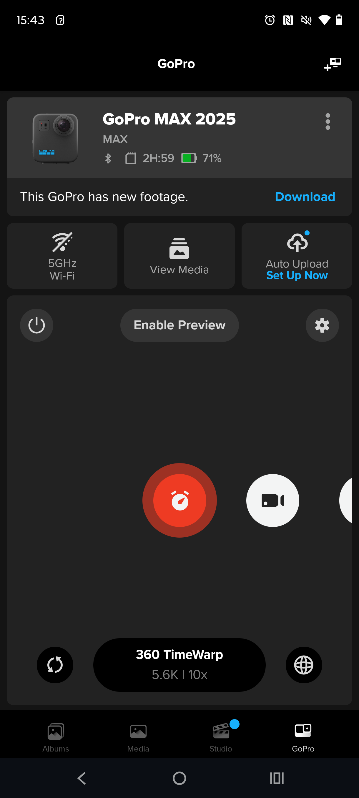 GoPro Max 2025 Quik app