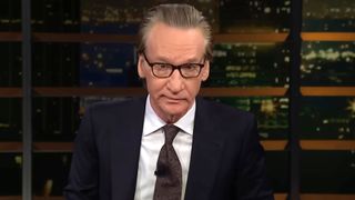 Bill Maher is shown on Real Time with Bill Maher.