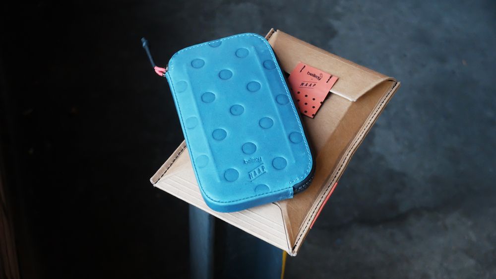 Bellroy's All Conditions treated leather is water resistant and durable