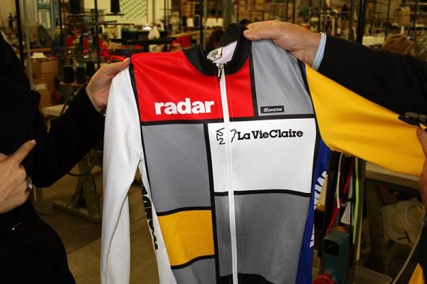 Pietro Santini's favourite design: the jersey of La Vie Claire.