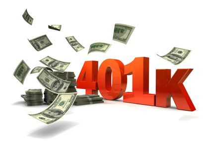 Image of 401(k) with money