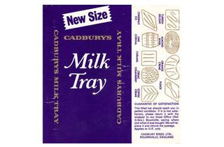 retro chocolate bar - milk tray bar