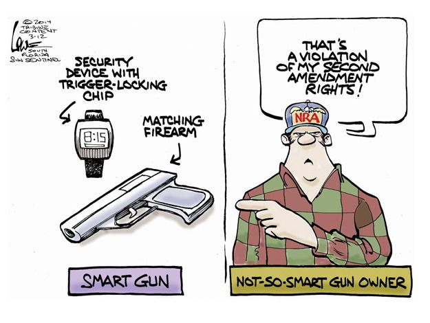 Editorial cartoon gun rights