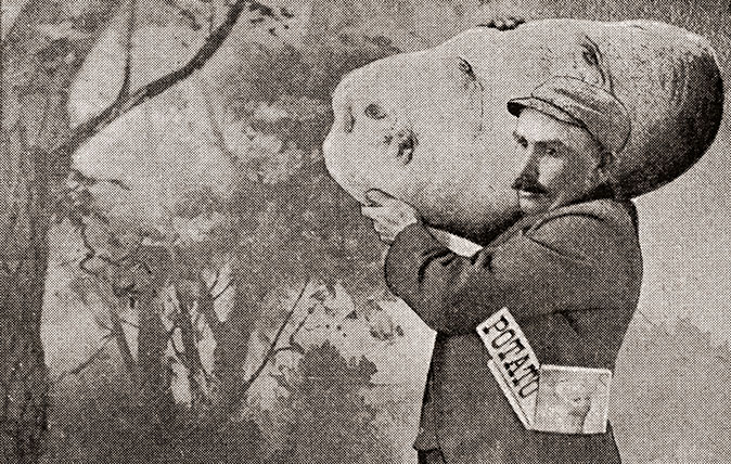 The &#039;Maggie Murphy potato&#039; weighing a purported 86lb 10oz. This picture of Joseph Swan&#039;s potato was taken by Adam Talbot and published in The Strand Magazine in 1897. (Image by Ken Welsh/Design Pics/Corbis via Getty Images)