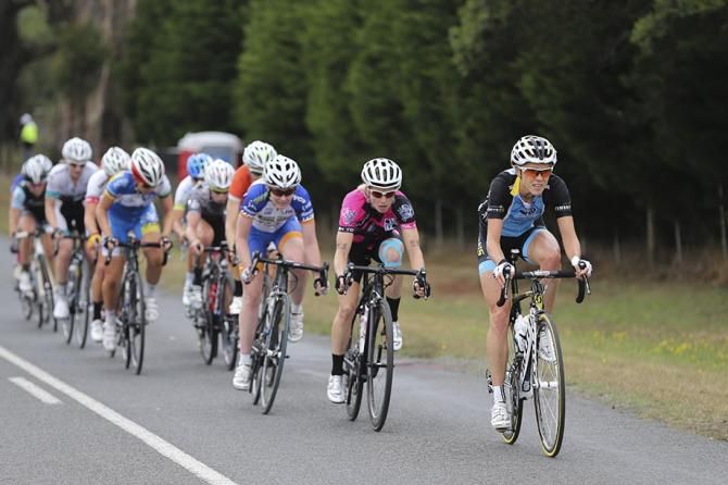 Rachel Neylan made several attacks off the front and really shook things up