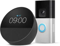 Amazon  Echo Spot + Ring Battery Video Doorbell