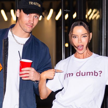 Maura Higgins debuted her red Herm&egrave;s Birkin bag from Rob Rausch in New York City