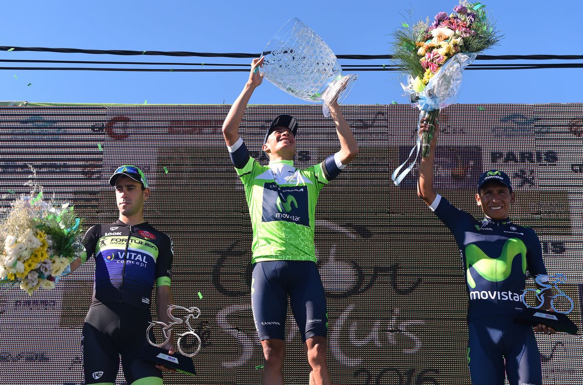 The final podium of the race