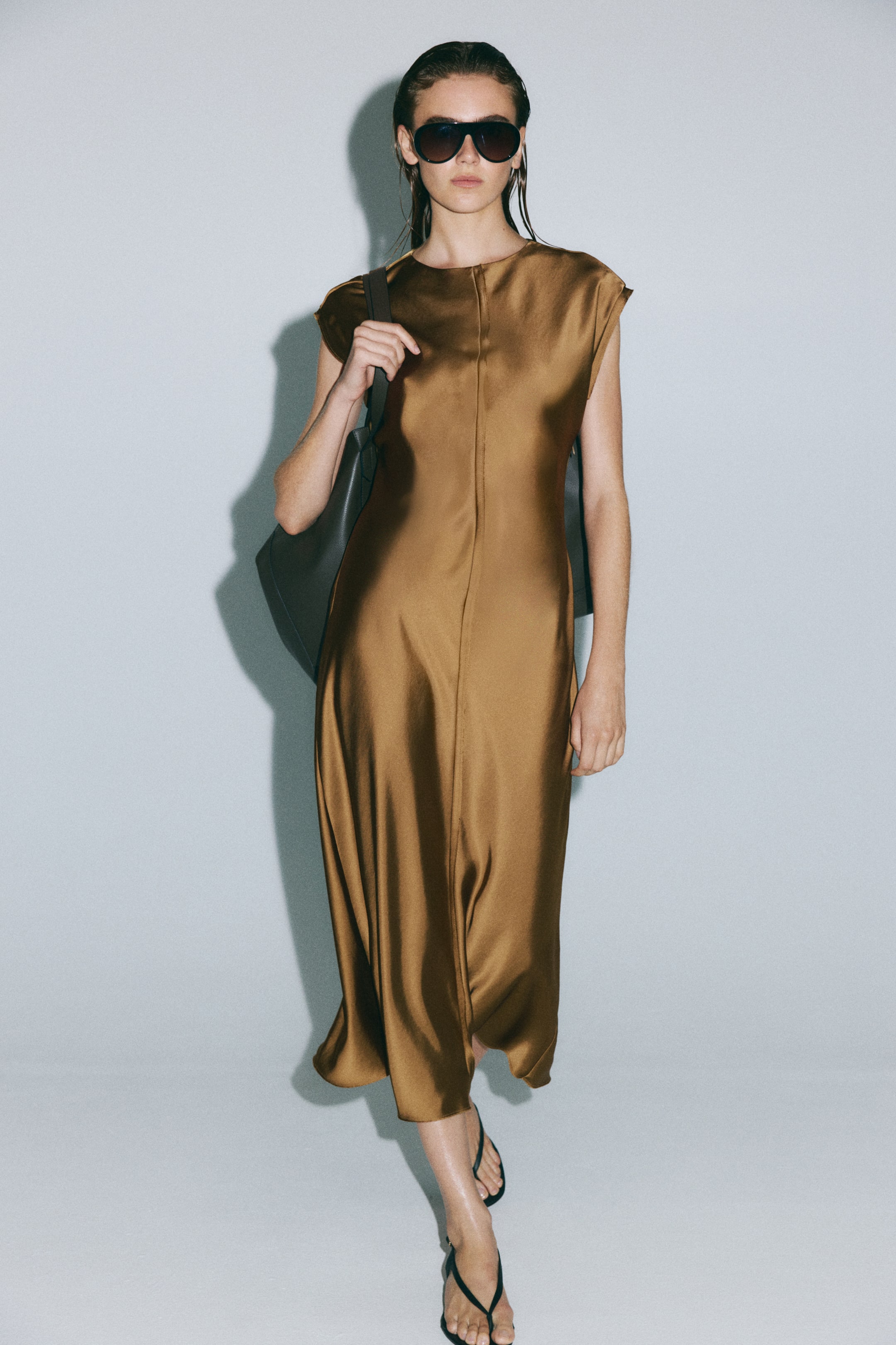 Satin Midi Dress