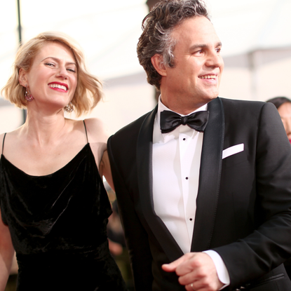 Actor Mark Ruffalo (R) and Sunrise Coigney attend The 22nd Annual Screen Actors Guild Awards at The Shrine Auditorium on January 30, 2016 in Los Angeles, California