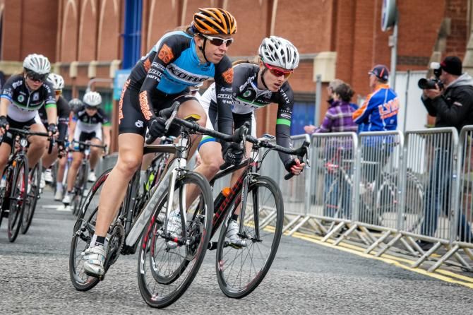 Helen Wyman in the Stoke criterium