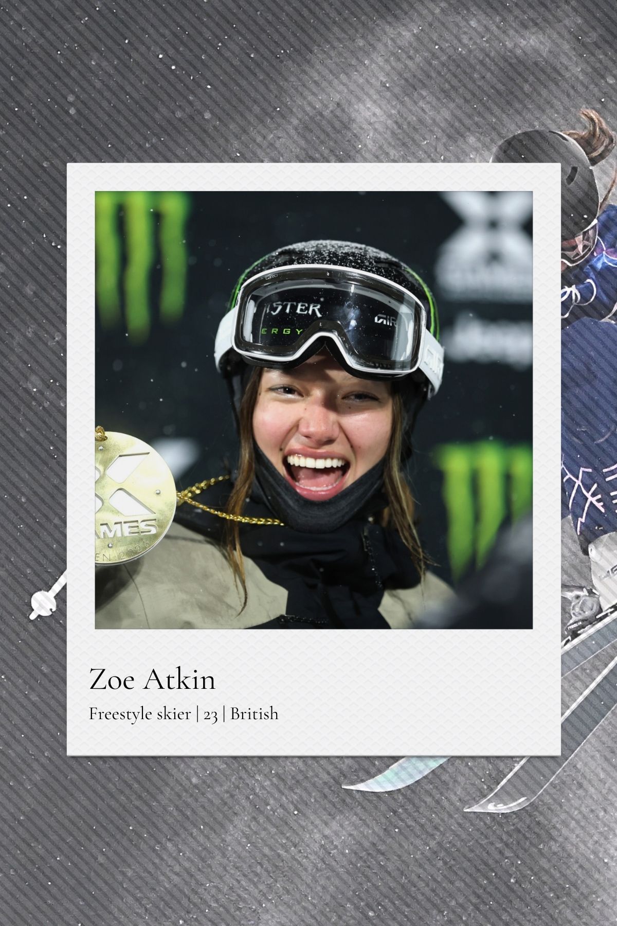 Freestyle skier Zoe Atkin