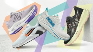 Walking shoes from New Balance, Nike, Hoka, Asics