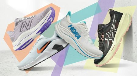 Walking shoes from New Balance, Nike, Hoka, Asics