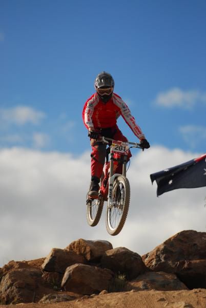 Ayden Wyber on his way to second place in Canberra.