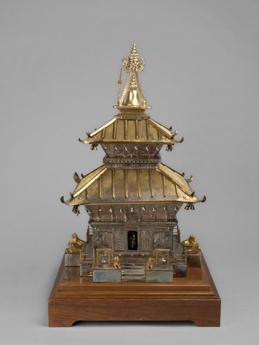 A model of Pashupatinath Temple
