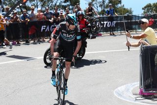 Chris Froome powering away to the win and overall