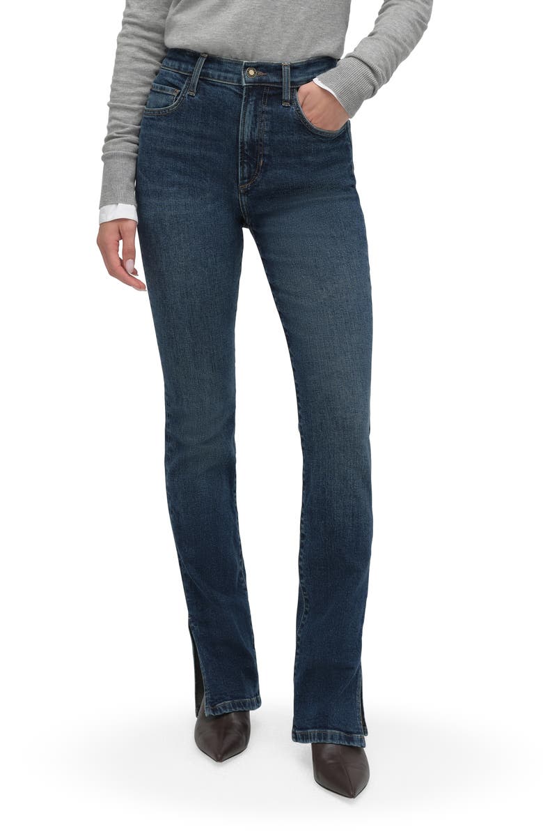 The Valentina Split Hem Super High Waist Bootcut Jeans