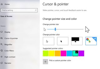 screenshot Office 365 cursor and pointer