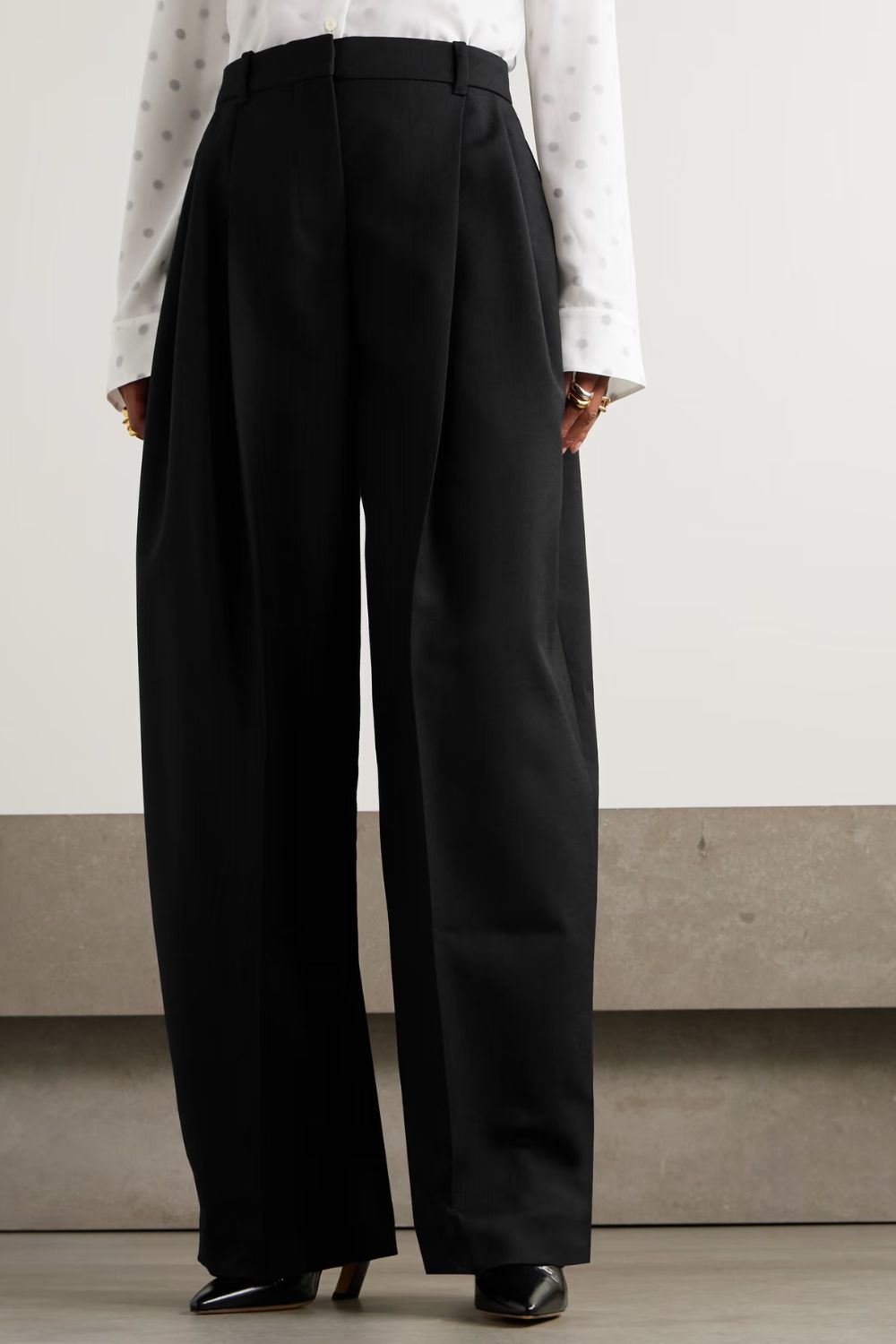 Jacquemus D&#039;Homme pleated wool-twill tapered pants
