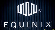 Equinix logo and branding pictured at the company's site in Amsterdam, Netherlands.