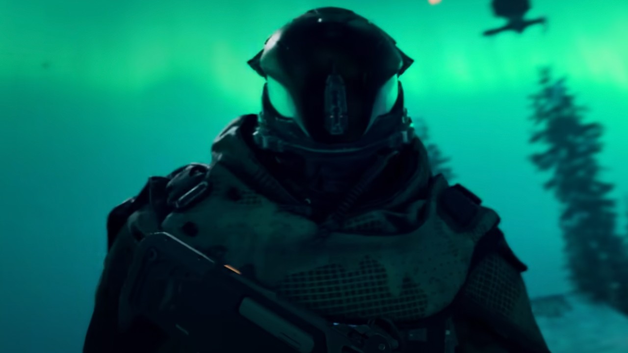 Futuristic soldier