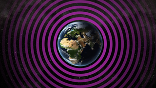 An illustration of Earth transmitting signals that could reveal the prescence of intelligent life