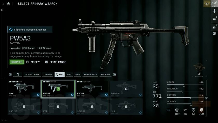Battlefield 6 Engineer class PW5A3 SMG