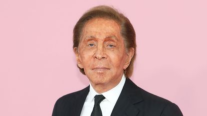 Valentino on a pink background