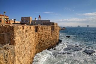 Another view of the city of Akko, showing its fortification.