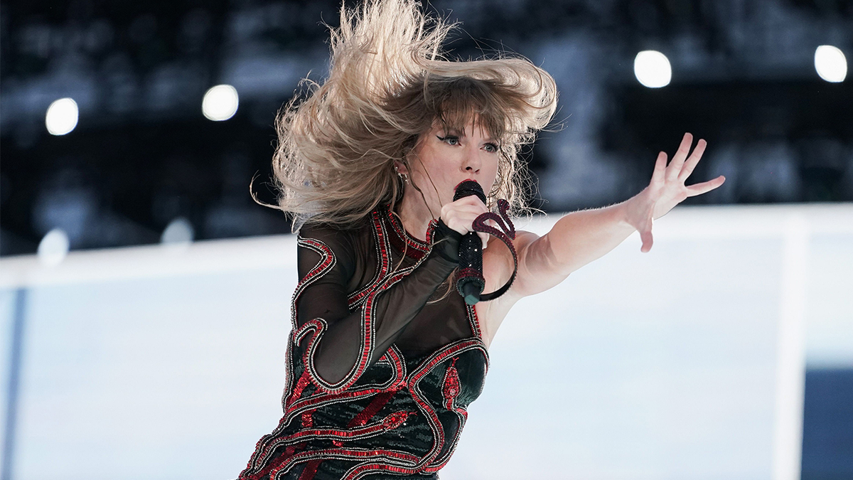 Taylor Swift performs onstage during &quot;Taylor Swift | The Eras Tour&quot; at Olympiastadion on July 27, 2024 in Munich, Germany