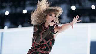 Taylor Swift performs onstage during "Taylor Swift | The Eras Tour" at Olympiastadion on July 27, 2024 in Munich, Germany